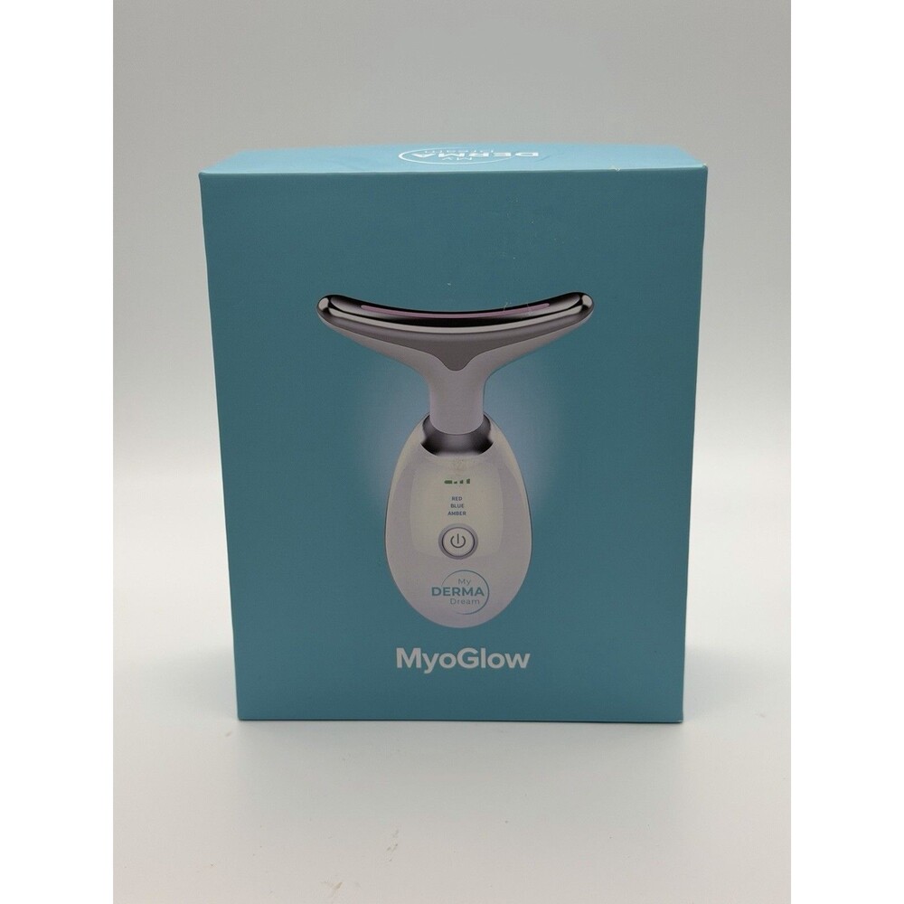 My Derma Dream MDD Myoglow Neck Face Lifting Lymphatic Drainage Tool Open Box